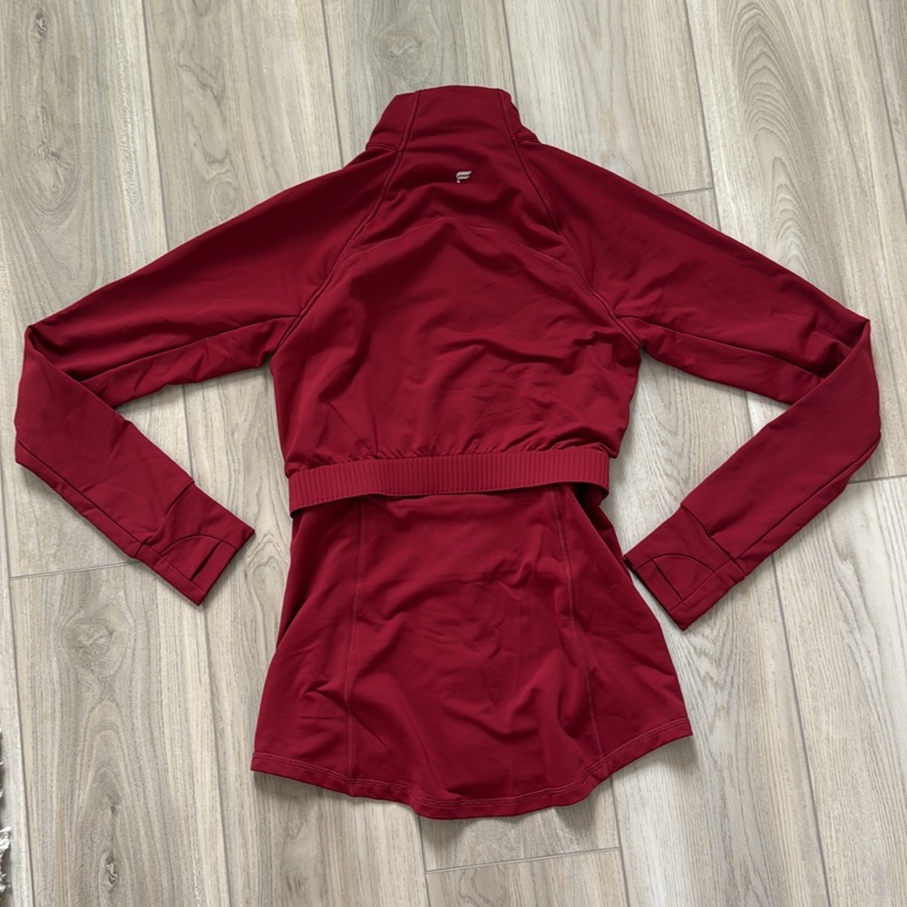 Fabletics Trinity Performance Workout Red Jacket - image 3